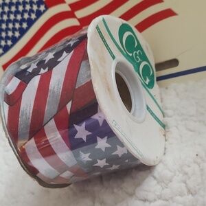 Patriotic American Flag Ribbon - Red, White & Blue